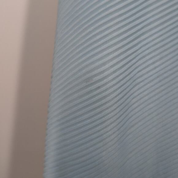 Roland Mouret Ballard Plisse Draped Gown Plunge Neckline Blue Dress Size 6 - Picture 7 of 14